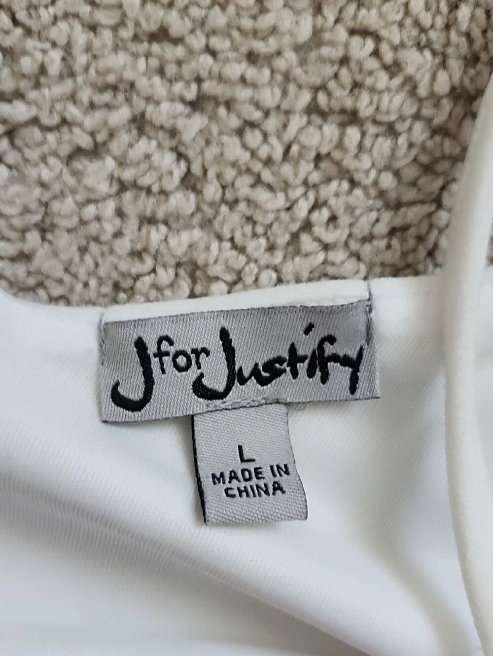 J for Justify Navy and White Striped Jumpsuit with Tie Waist - Picture 2 of 8
